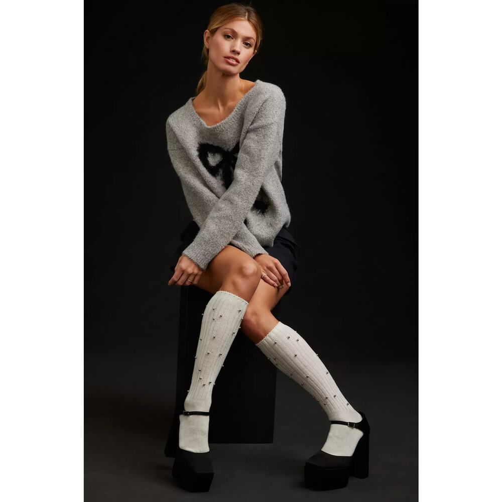 ✨ Anthropologie | Knee-High Pearl Socks ✨